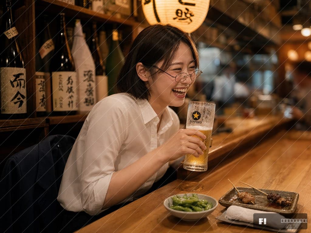 仕事終わりの居酒屋 — ほっと一息タイム