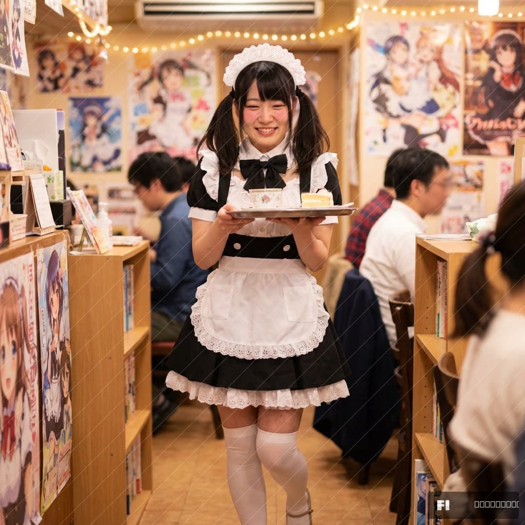 秋葉原メイドカフェ — スマイルでご奉仕