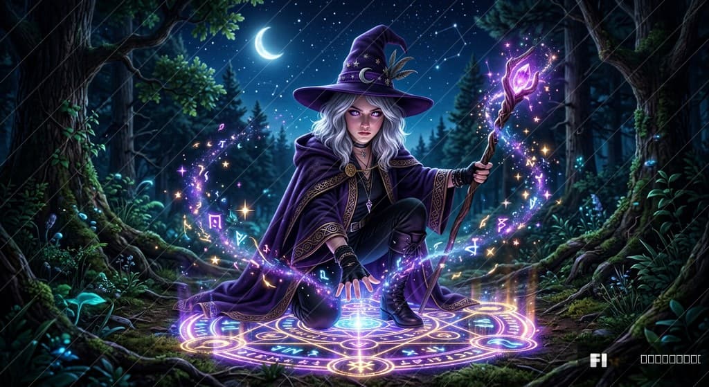 魔女見習い — 真夜中の魔法詠唱(ナノバナナ)